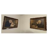 Old man & women praying