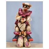 CERAMIC CLOWN FIGURINE