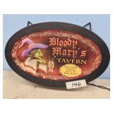 BLOODY MARYS TAVERN LIGHT SIGN