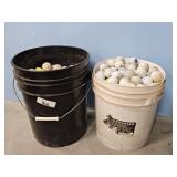 2-5 GALLON BUCKETS OF GOLF BALLS