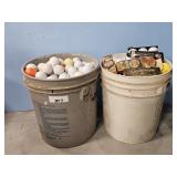 2-5 GALLON BUCKET OF GOLF BALLS