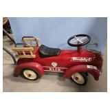 BUDDY L RIDE ON FIRE TRUCK TOY