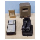 TRAVEL CLOCK, KMART FOCAL VIEWER, RADIO