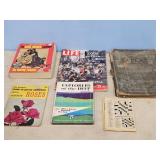 1957 LIFE MAGIZINES, ATLAS, GARDENING BOOKS