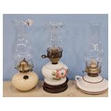 3 OIL LAMPS