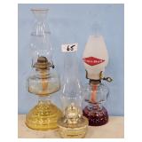 GRAIN BELT OIL LAMP & 2 OTHER OIL LAMPS