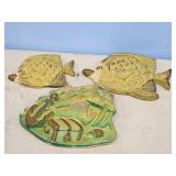 CHALK FISH WALL PLAQUE