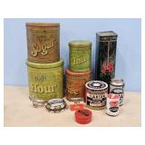 NEST OF CANISTERS, OLD TIN