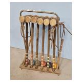 VINTAGE CROQUET SET
