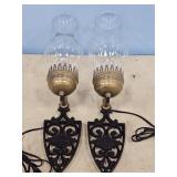 2 ELEC. WALL LIGHTS