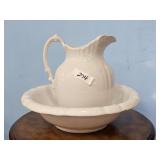 IRON STONE BOWL & PITCHER-NOT MATCHING &