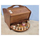 WOOD SEWING BOX