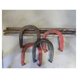 PITCHING HORSESHOES & STAKES