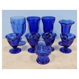 COBALT BLUE DESSERT CUPS & TUMBLERS
