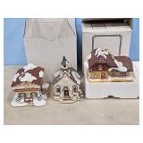 3 LIGHTED HOUSES