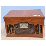 REPRODUCTION RADIO W/CASSET, DVD, & TURN TABLE