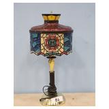STANED GLASS VFW TABLE LAMP