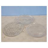 LARGE GLASS SERVING TRAYS