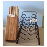 KNIFE BLOCK/PLATE HOLDER