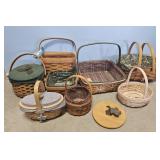 TOTE FULL OF LONGABERGER BASKETS, 2009 SNOWFLAKE
