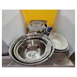 METAL MIXING BOWL SET/SUNFLOWER PITCHER