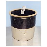 BROWN & WHITE CROCK