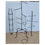 WROUGHT IRON BASKET HOLDERS & PIE PLATE HOLDERS
