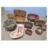 2011 HOLLY BERRY LONGABERGER CHRISTMAS BASKET &