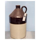 BROWN & WHITE CROCK JUG