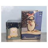 PENQUIN COOKIE JAR/OWL DIFFUSER