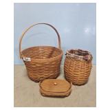 3 LONGABERGER BASKETS