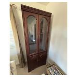 2 matching china cabinets