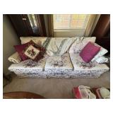 Flower print sofa