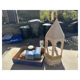 Cardboard lantern gfit box, Avon nativity