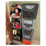 Dust pans, gloves, milk crates and car cleaning