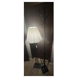Floor lamp & hall tree