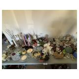 Angels, bells, candle holders & snow globe