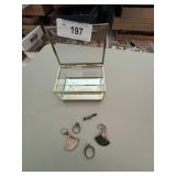 Sterling silver and glass box