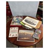 Military ship portraits, Maps, Children handbooks