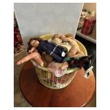 Basket of dolls