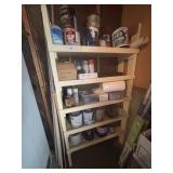 Shelf & contents - Paint etc