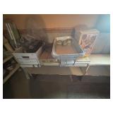 Chafiing stand, popcorn popers, and misc household