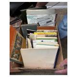 MIsc cook books, cross waord puzzles, scrap books