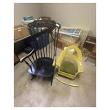 Rocking chairs, wicker is damaged