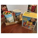 Matel knit magic & wood building block