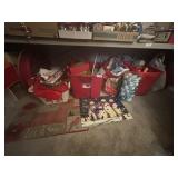 Christmas decorations under table -bring help