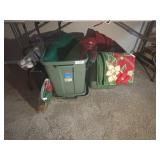 Christmas totes w christmas decorations