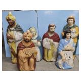 3 WISEMAN & MARY, JOSEPH, JESUS BLOW MOLDS