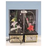 OPTICFIBER LAMPS W/CLOCKS