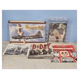 D DAY BOOK, COWBOYS BOOK, MICKEY MOUSE PHOTO ALBUM